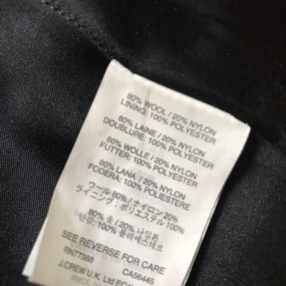 Like New. J. Crew Classic coat sz 0 - Picture 7 of 8